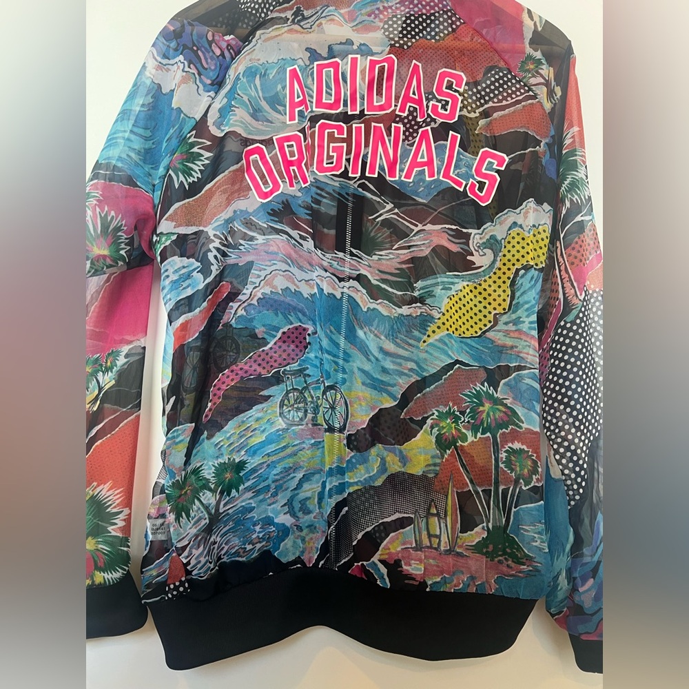 Adidas Originals x Farm Rio Venice Beach Tropical Mesh Bomber‎ SAMPLE Ed Rare - Picture 8 of 16